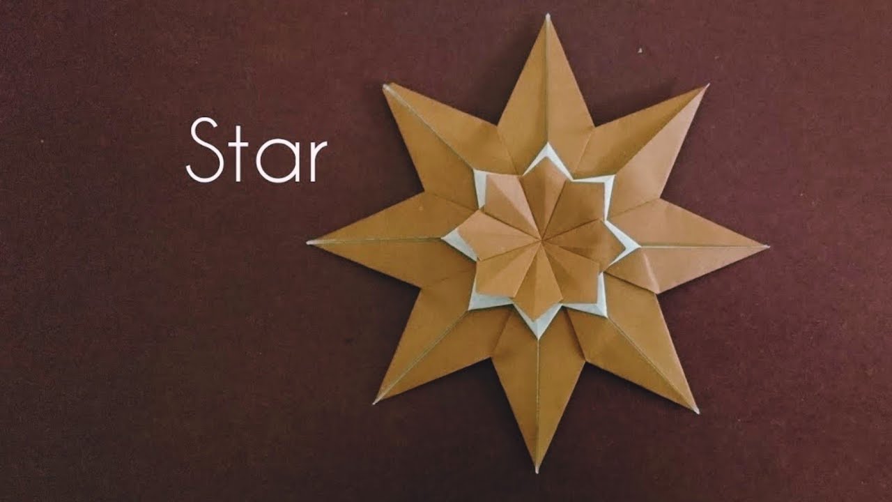 Origami 8-point Star/ Modular Star 折纸八角星