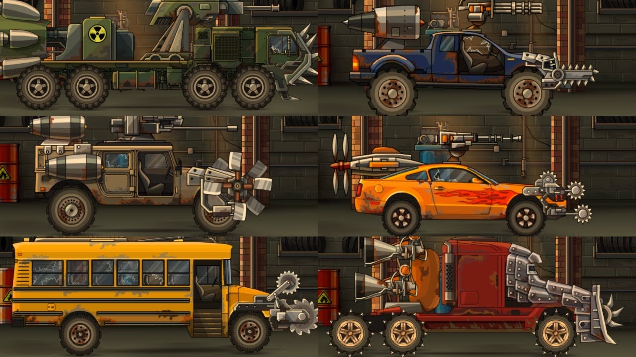 Earn to Die - All Cars | All Full Upgrades