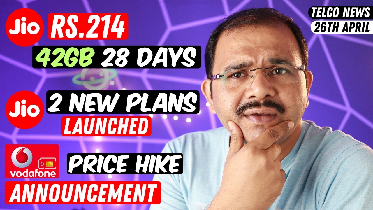 Jio Announcement 2 New Plans, VI CEO Price Hike News, Jio Rs.214 per Month Users update, Oneplus 16