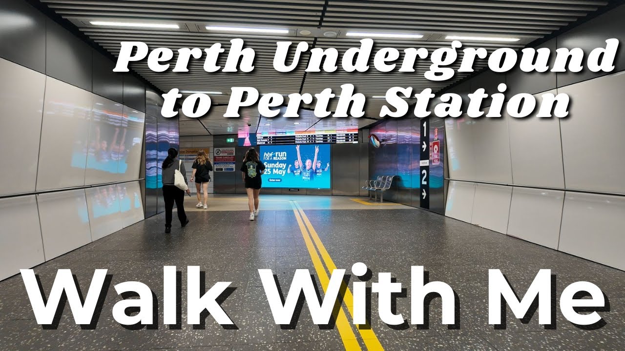 Walking from Perth Underground Station to Perth Station - February 9, 2025