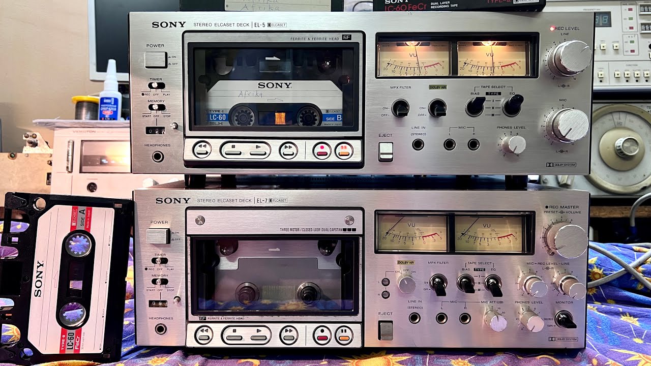 Elcaset deck Sony EL-5. Краткое описание и запись.
