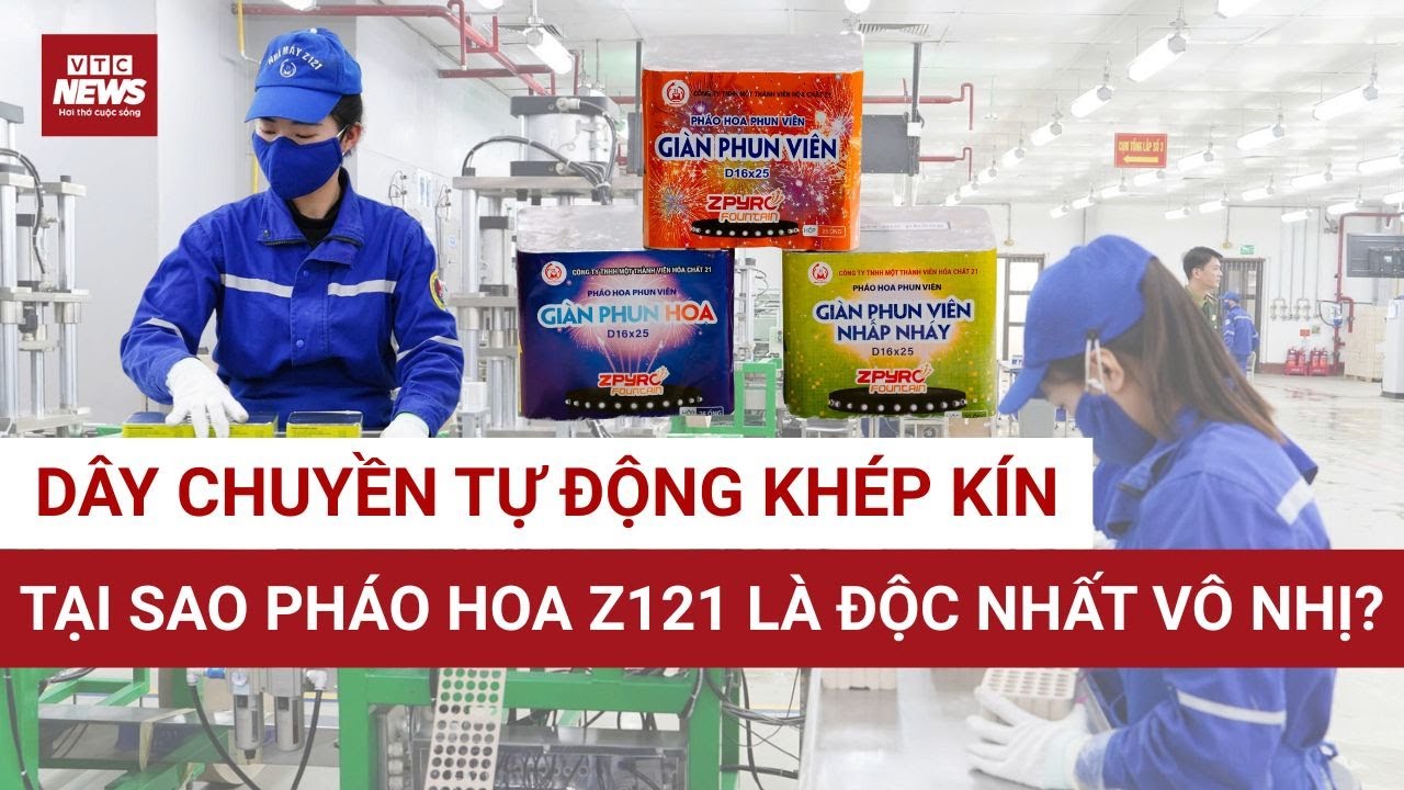 Mục sở thị dây chuyền tự động hóa sản xuất pháo hoa tết 