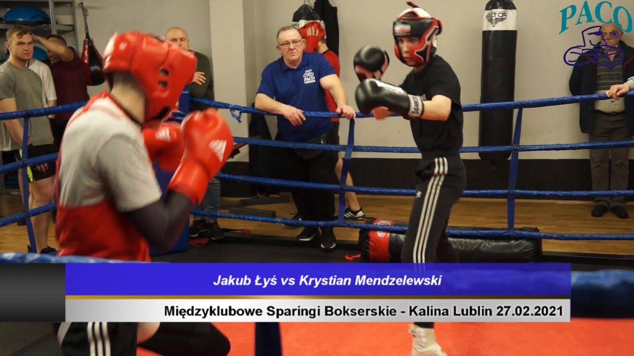 Międzyklubowe Sparingi Bokserskie   Kalina Lublin Jakub Łyś vs Krystian Mendzelewski