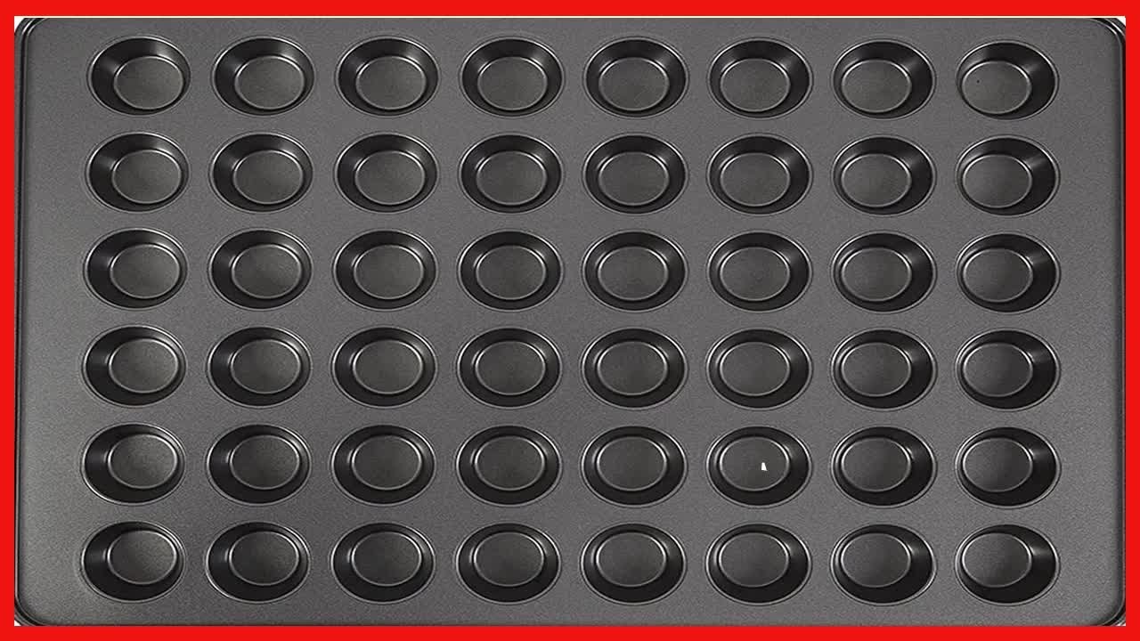 Wilton Perfect Results Non-Stick Mega Mini Muffin Pan & Mini Cupcake Pan, 48-Cup Pan