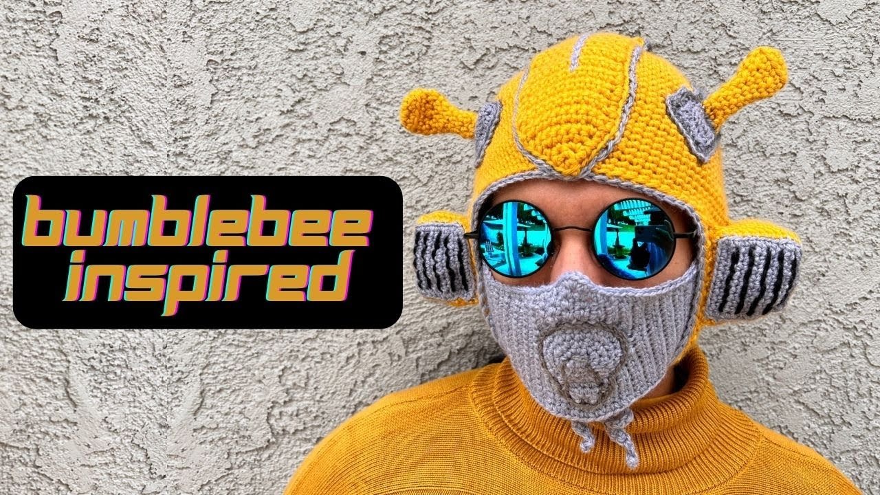 I crocheted a Bumblebee transformers Inspired beanie