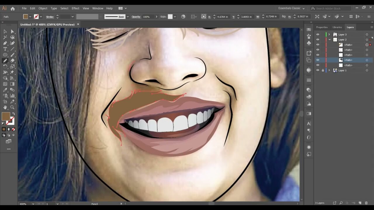 How to make Vector Art   Speed Art      Mahathalli    Jahnavi dasetty