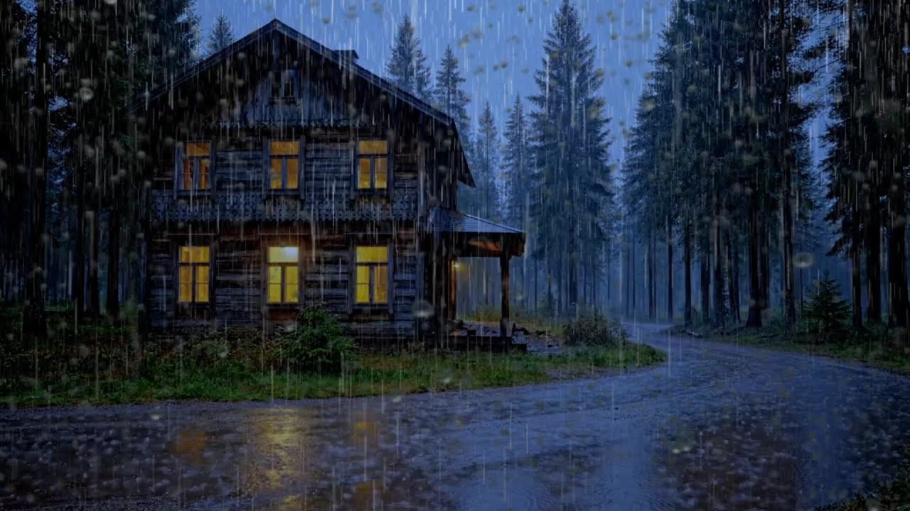 Heavy Rain Sounds for Deep Sleep & Relaxation 🌧️ ( No Ads ) | White Noise Rainstorm 3 Hours