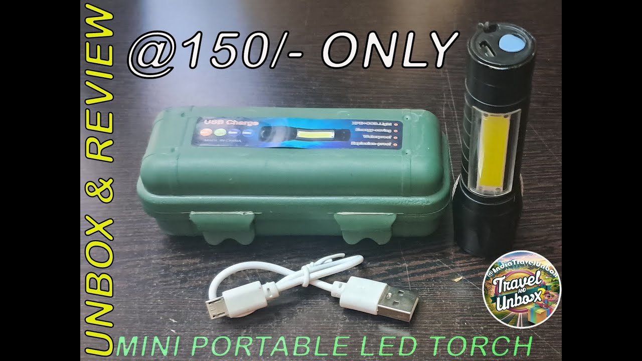 MINI Portable LED Side, Flash ,Zoom, Tactical Flashlight Torch #torchlight #portablelight #camping