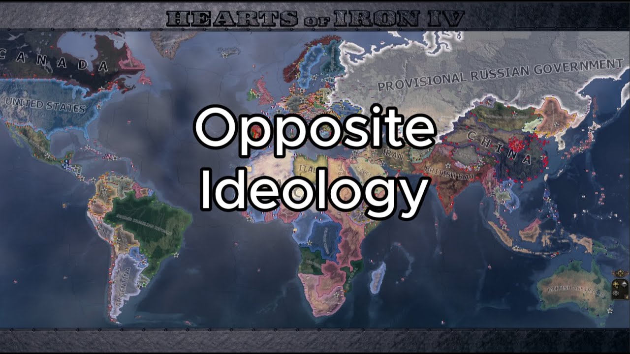 Opposite ideology All nations / Hoi4 Timelapse