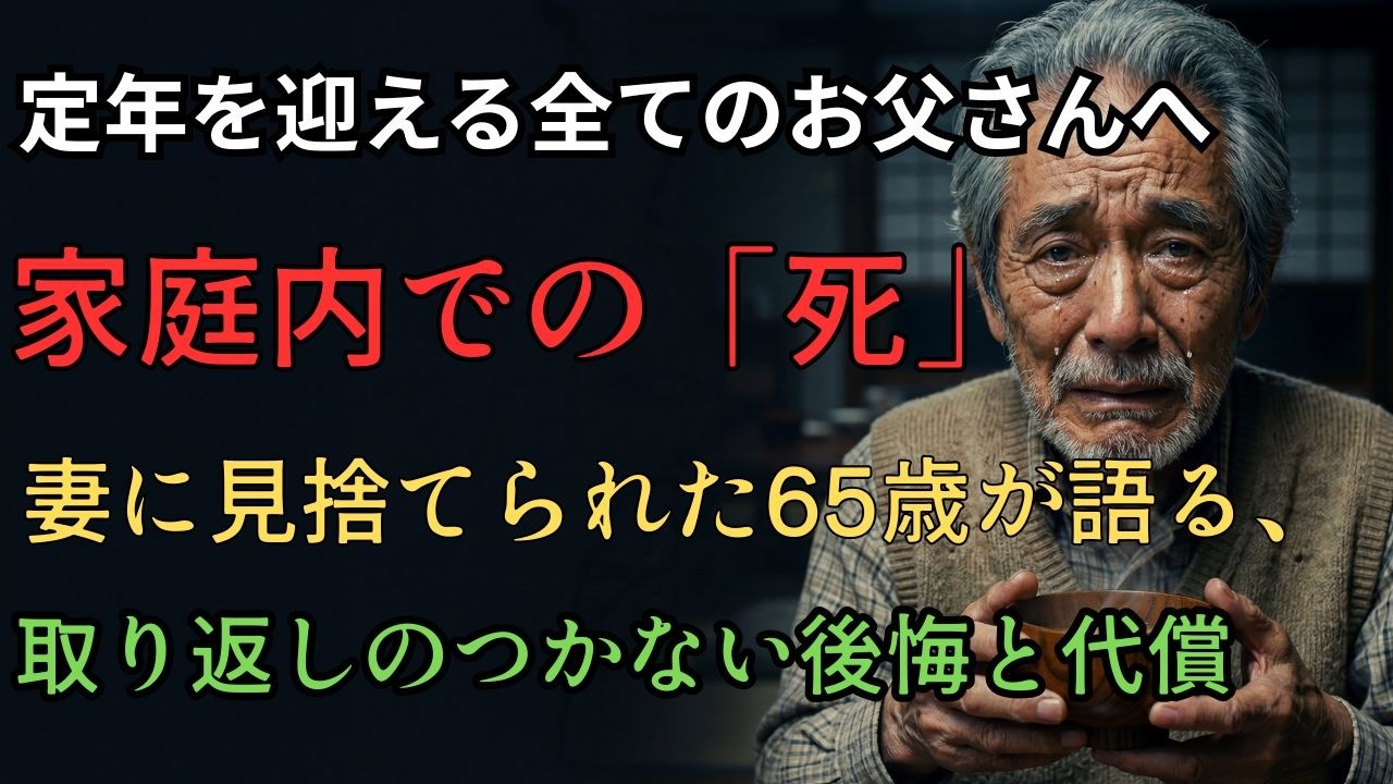 【衝撃】40年会社に捧げた定年退職の朝。妻から「粗大ゴミ」扱いされた男の末路…