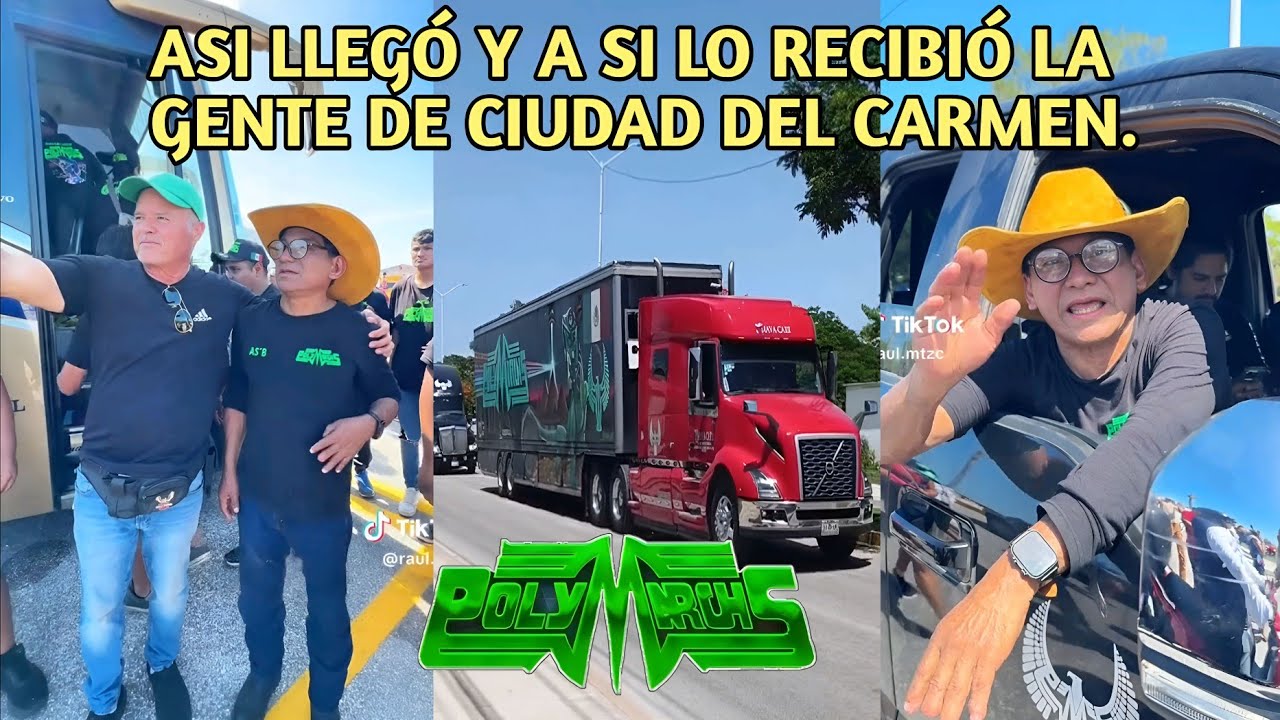 POLYMARCHS ASI LLEGÓ Y ASI LO RECIBIERON EN CIUDAD DE CARMEN CON TODA SU PRODUCCIÓN 2025