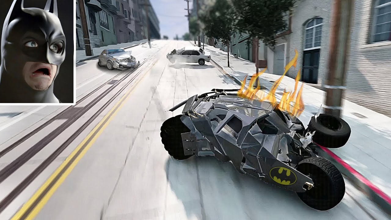 Batmobile Funny moments 🤣 - [BeamNG.Drive]