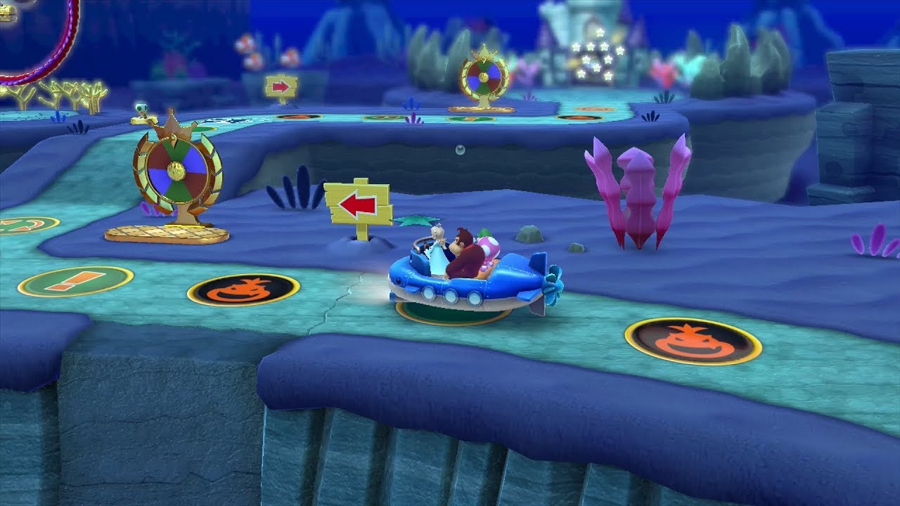 Mario Party 10 Mario Party #124 Rosalina vs Donkey Kong vs Toadette vs Luigi Whimsical Waters Master