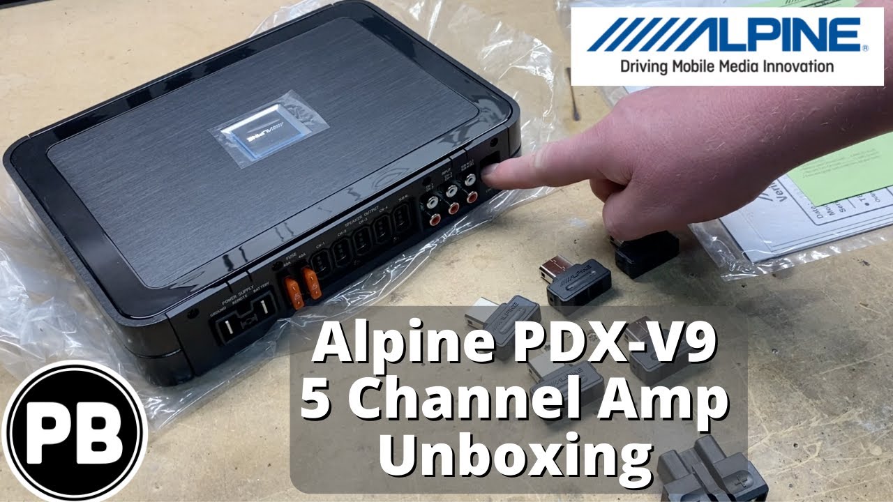 Alpine PDX-V9 5 Channel Amplifier Unboxing