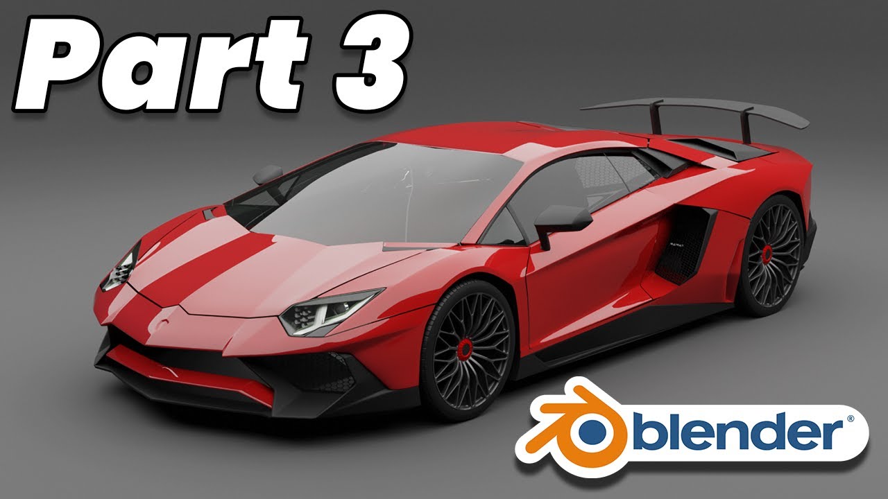 Part 3 (Various Parts) - Car Modeling Complete Beginner Guide | Blender 3D | Lamborghini Aventador