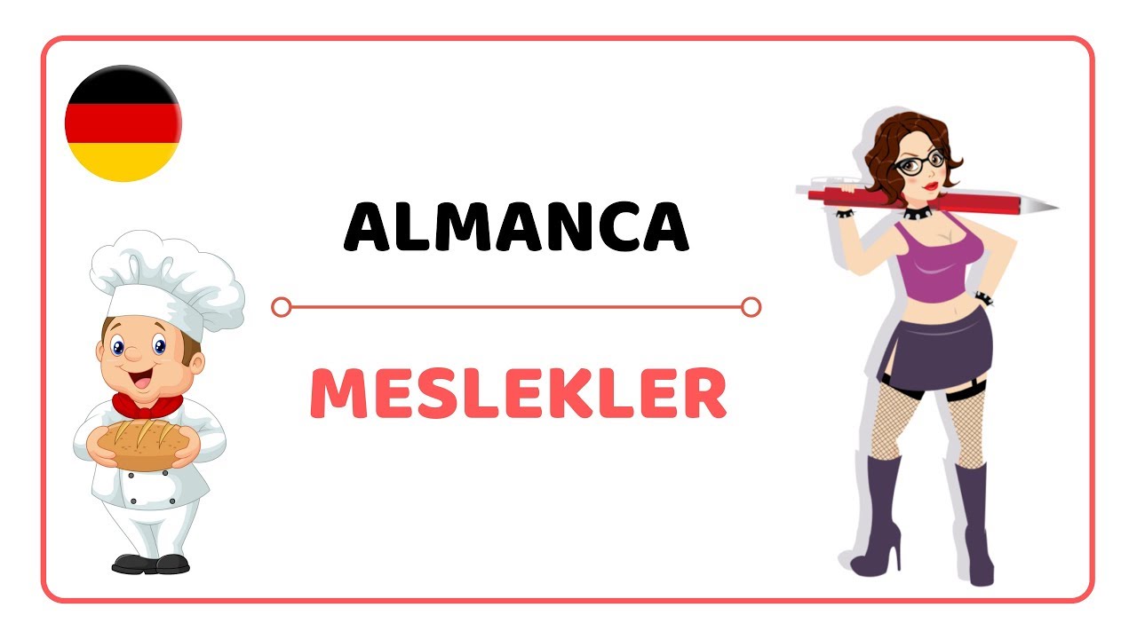 Almanca meslekler 2. bölüm  (ve artikelleri ile 1.bölüm) #almancaps