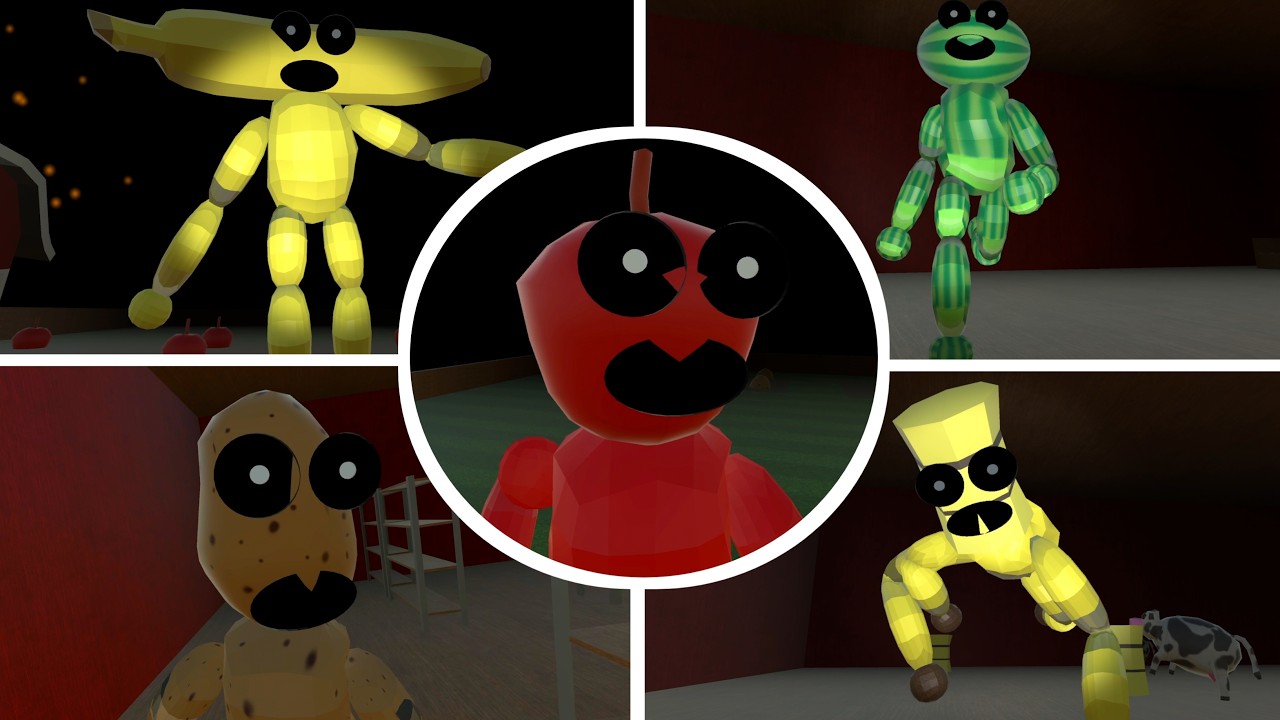 Apply's Farm Chapter 1 - 6!!! (Sussy Wussy Horror) || Full Game + All Jumpscares | No Commentary