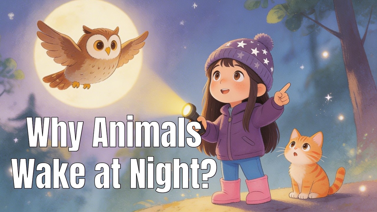 Why Do Some Animals Wake Up at Night? | Mia’s Science Quest: Curious Creatures | Storybook Sisters