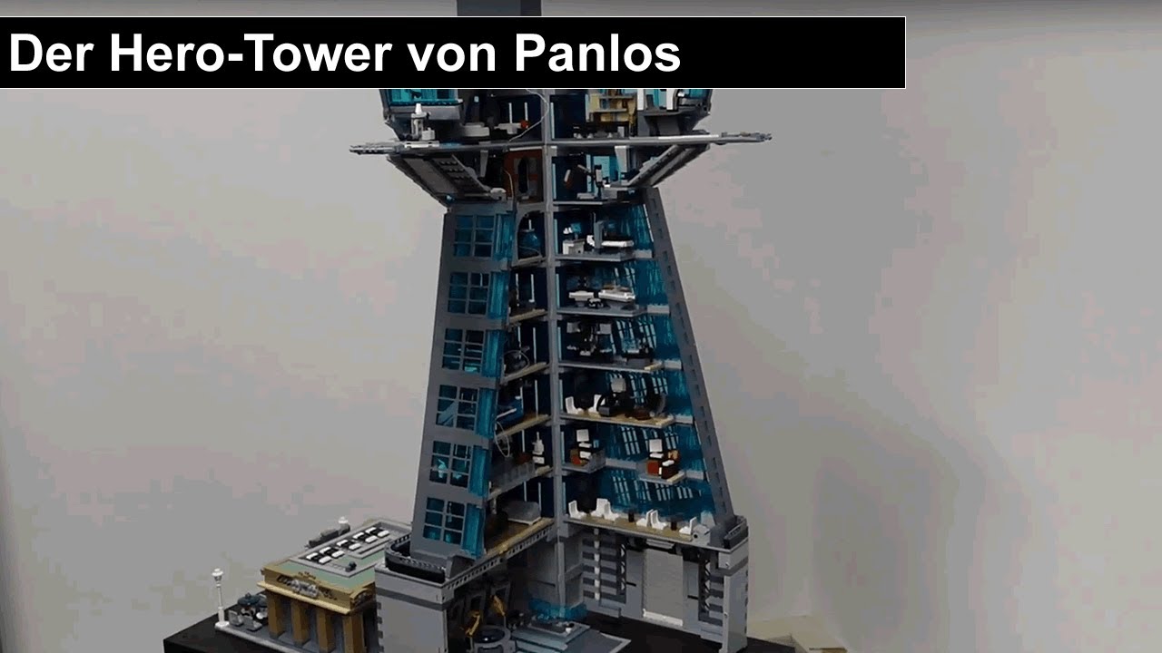 Überblick: Hero Tower von Panlos (6k Klemmbausteinset - Avengers Tower)