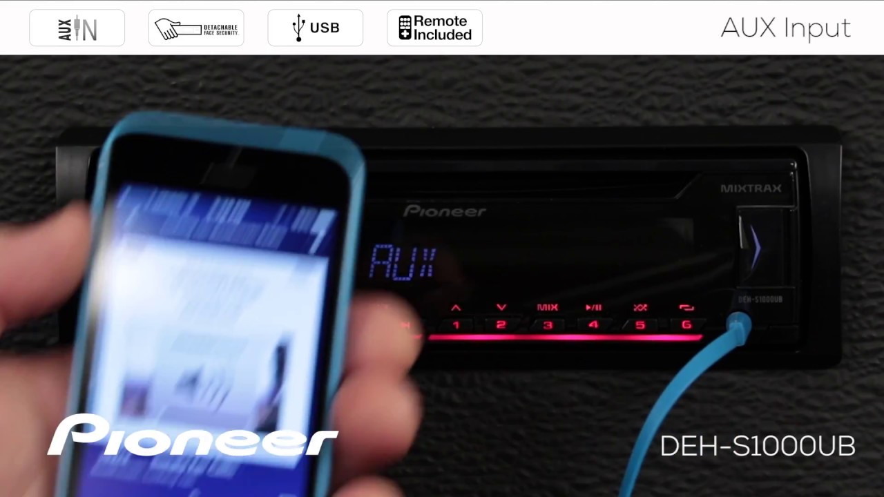 How To - DEH-S1000UB - AUX Input