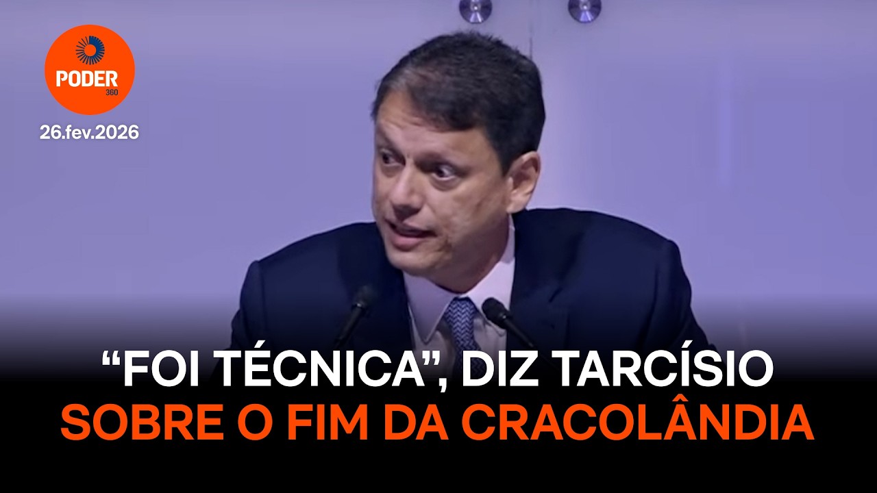 “Não foi milagre, foi técnica”, diz Tarcísio sobre o fim da Cracolândia