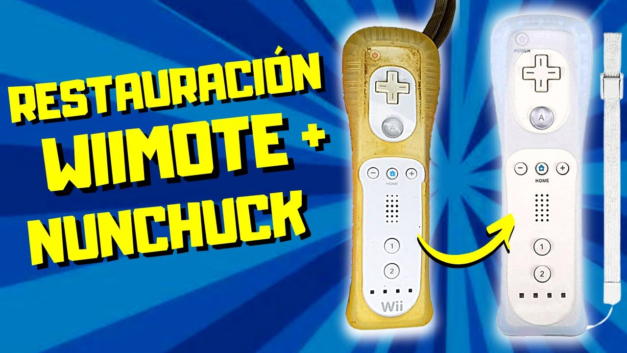 ✅🛠 Cómo RESTAURAR WIIMOTE y NUNCHUCK por poco dinero
