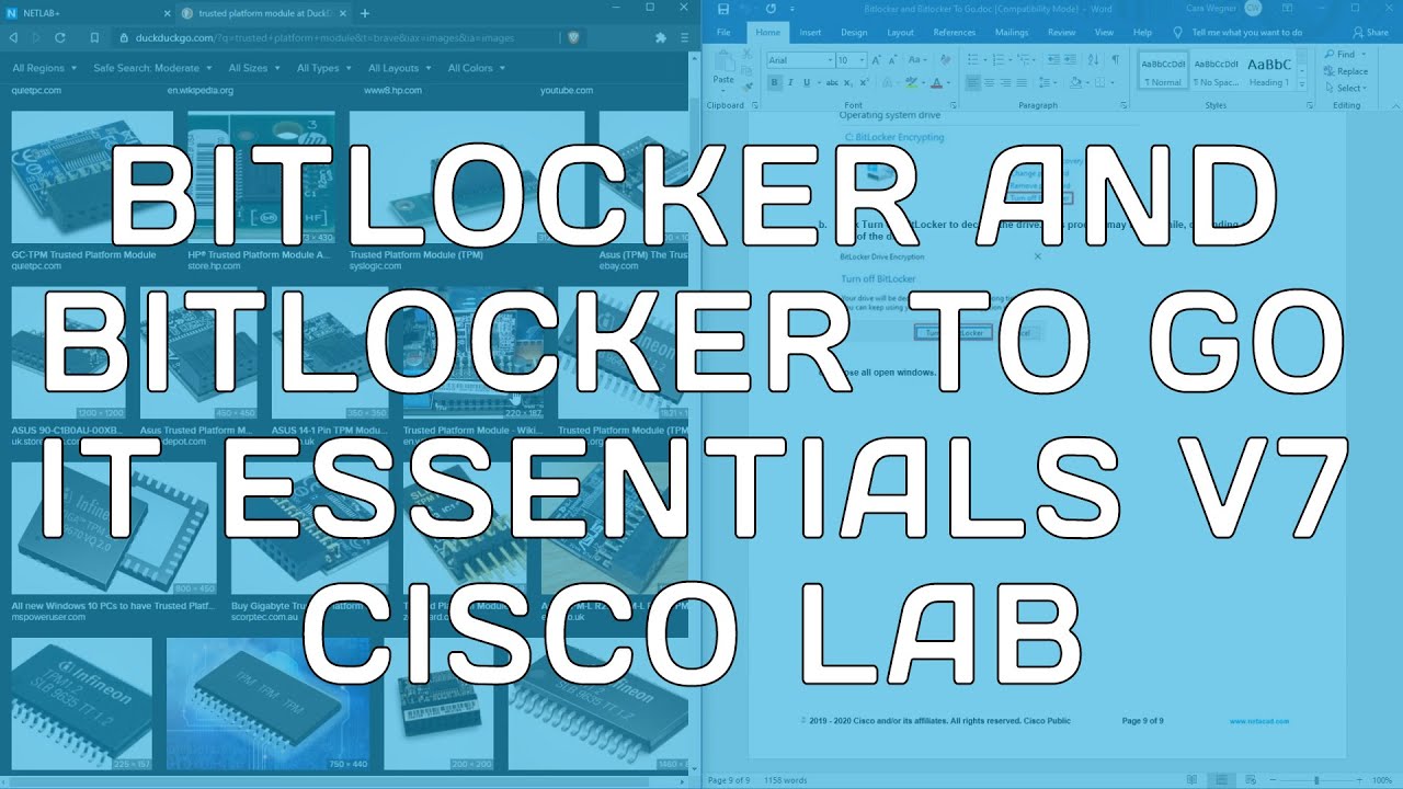 Cisco IT Essentials v7 13.2.3.7 - Bitlocker and Bitlocker To Go
