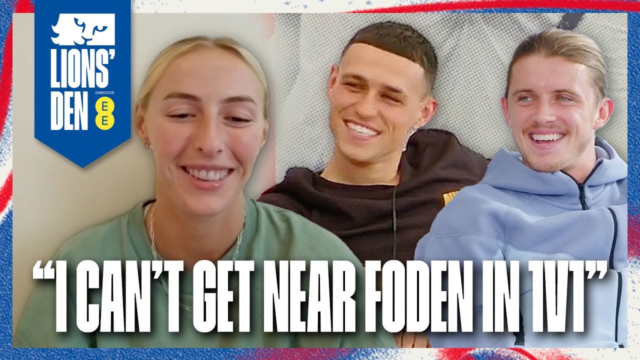 Foden and Gallagher on North v South, Fishing & Chloe Kelly Joins! Ep.7 | Lions' Den Connected By EE