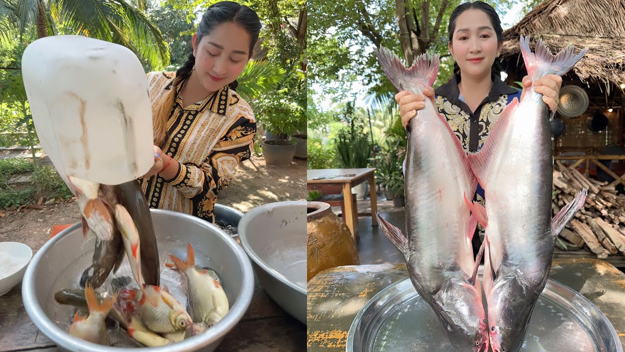 Mommy chef cook amazing recipe in countryside | Cooking Skill