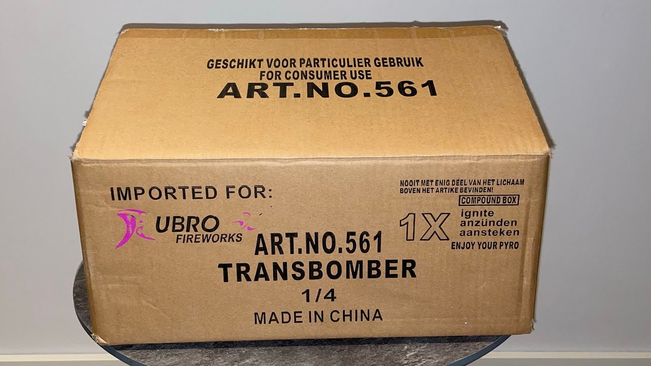 Transbomber : Rubro Vuurwerk : 144 Shots : 25 mm : 1.975 Gram : Straatfilm [Long Distance]