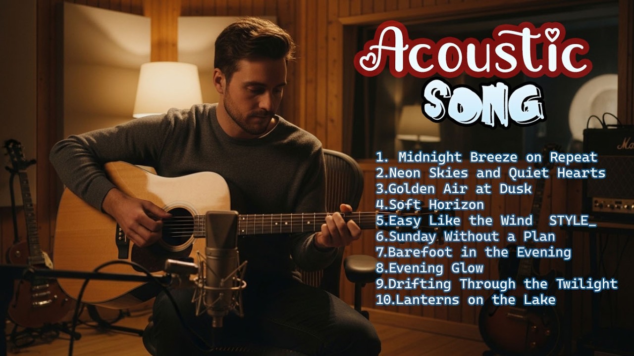 Top 10 Acoustic song | Music In The World, Relaxing Guitar Music With Mellow And Romantic Melodies