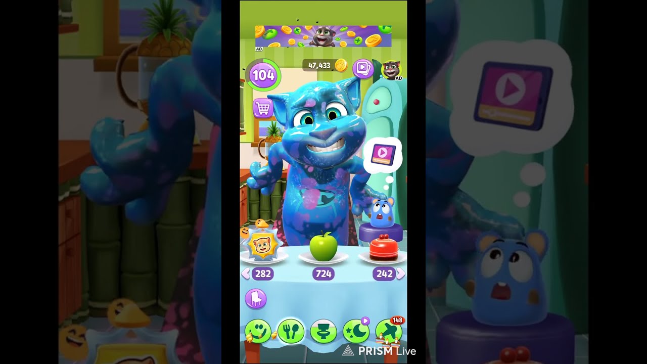 Talking tom 2 live op gameplay +full of fun #shortslive #talkingtom2 #live #satisfying #usalive