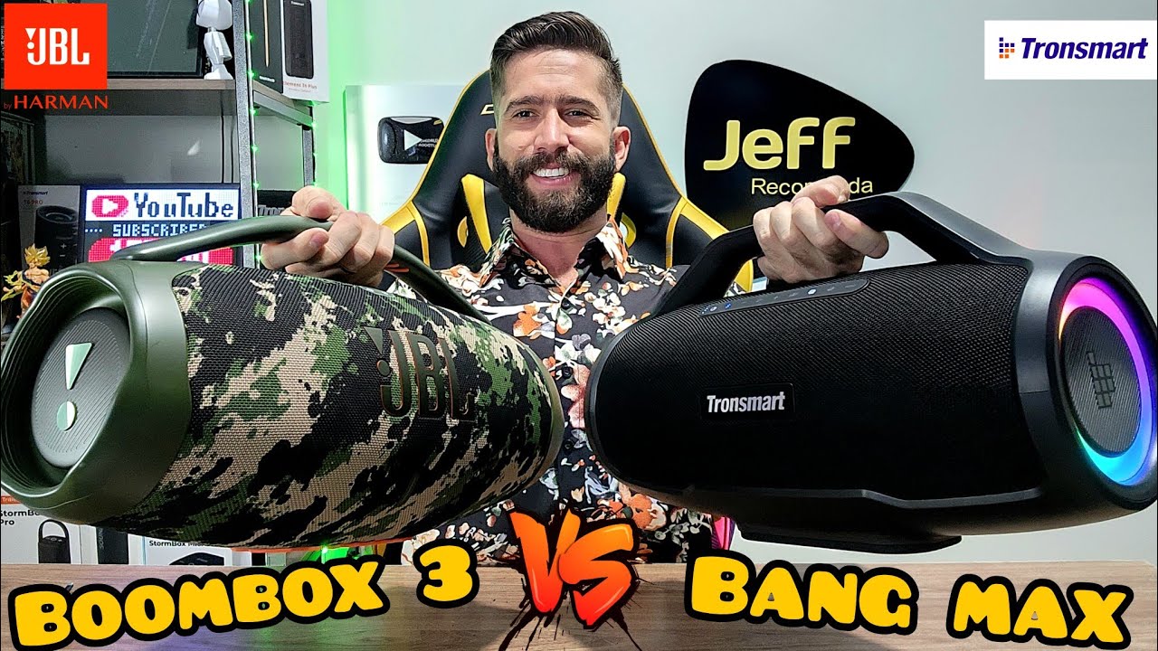 TRONSMART BANG MAX Vs JBL BOOMBOX 3: O Duelo do ANO! Qual caixa de som COMPRAR? (Comparativo)