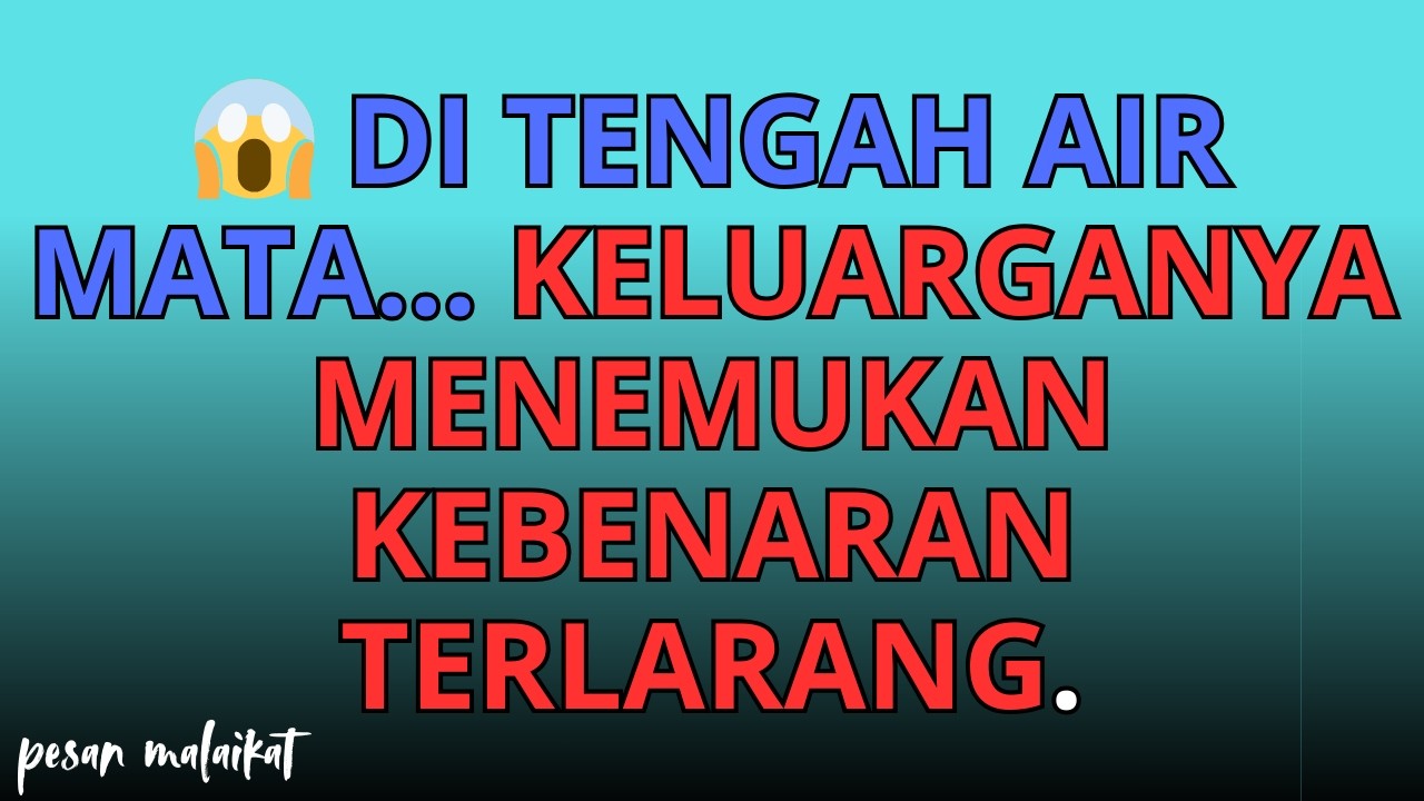 💌😱 Di tengah air mata… keluarganya menemukan kebenaran terlarang.