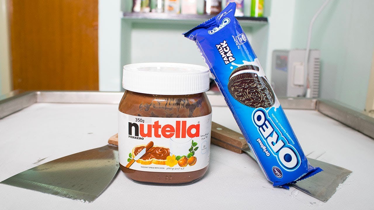 Nutella Oreo Ice Cream Rolls