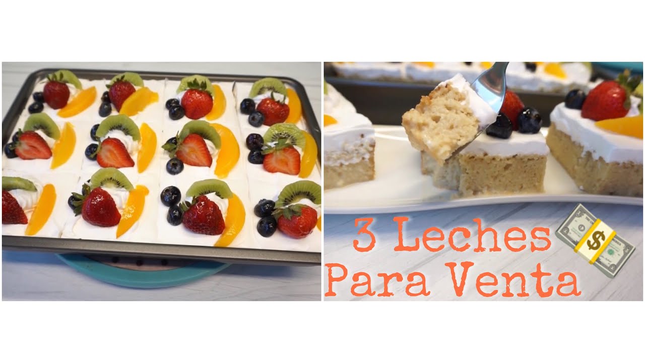 Pastel 3 Leches En Rebanada Para Venta/Economico