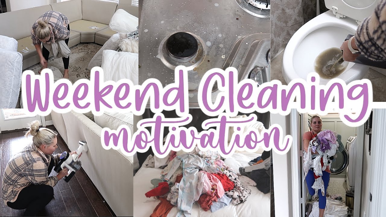 WEEKEND CLEANING MOTIVATION / MESSY HOUSE CLEAN WITH ME 2023 / NEW YEAR RESET
