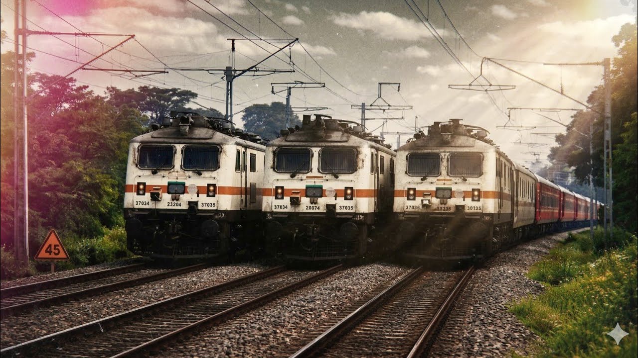 Crazy 110 KMPH Train Spotting |GITANJALI + RAJDHANI + MAITHILI Express Trains & More