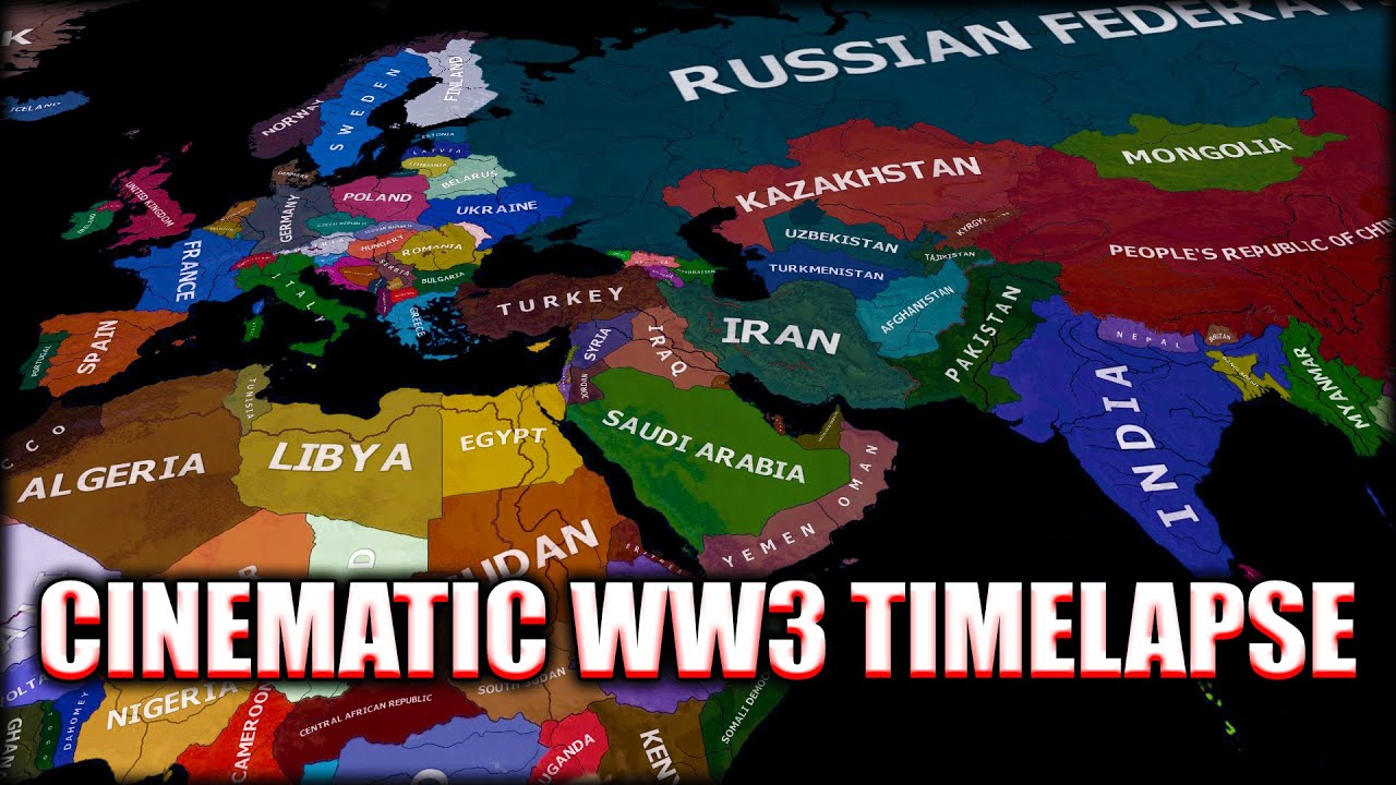 WORLD WAR 3 - Hoi4 Timelapse