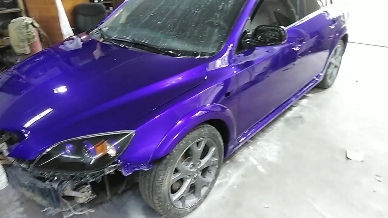Покраска своими руками Mazda 3 классный цвет