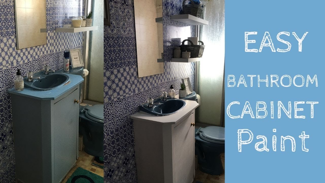 How To Paint A Bathroom Cabinet Yourself |Granny B Paint  | DIY Yolande