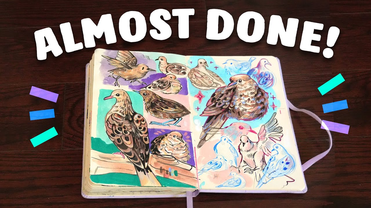 I'm ALMOST Done my Sketchbook, so... Let's Draw in it!
