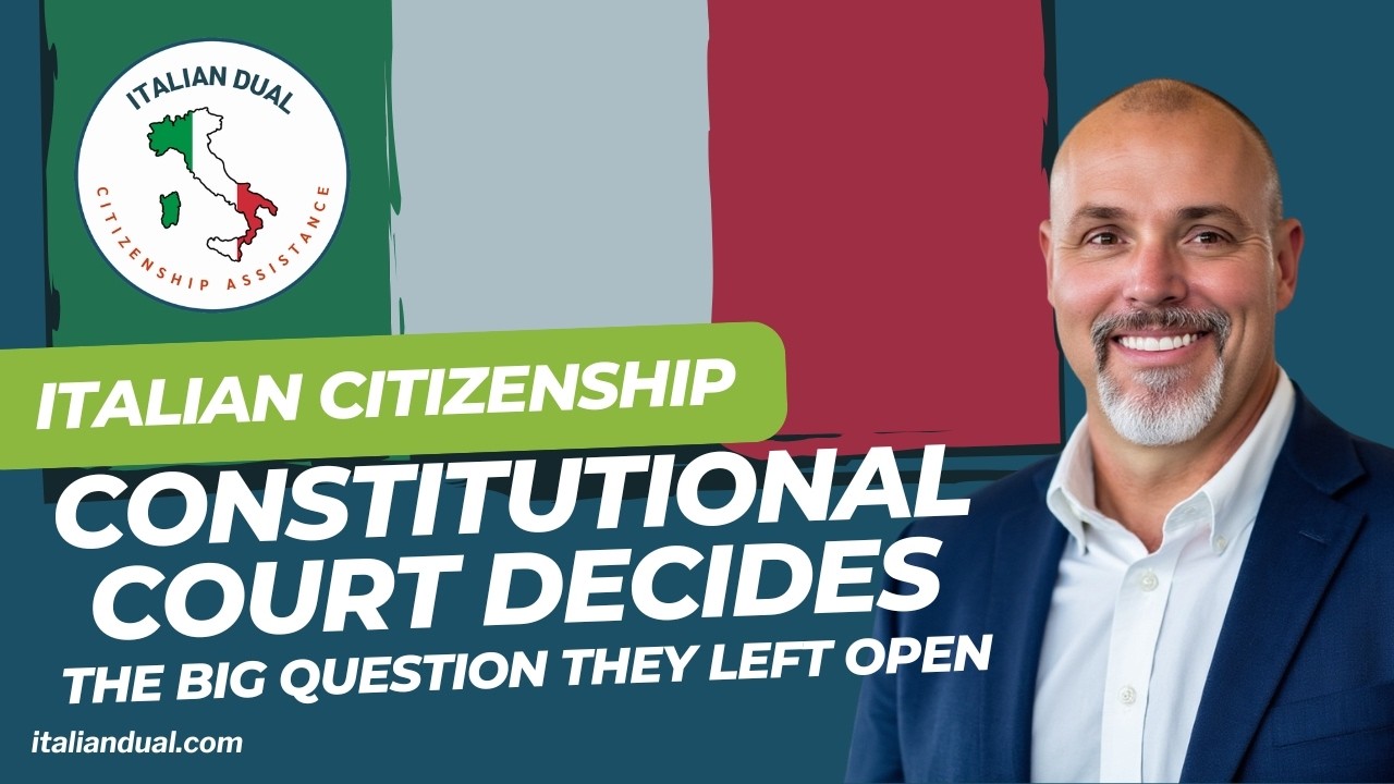 Italian Citizenship Ruling: The Court Left One Big Question Open