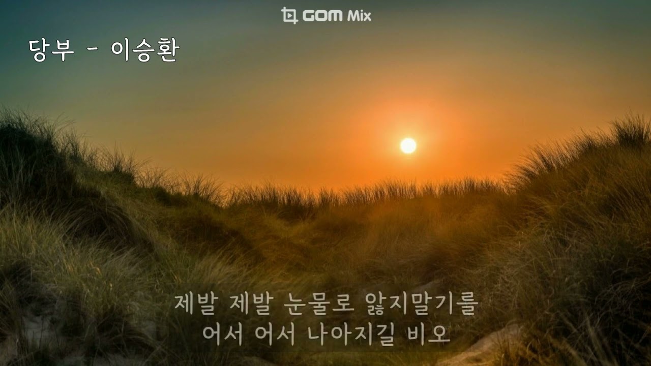 당부 - 이승환 (가사ㅇ) 1999