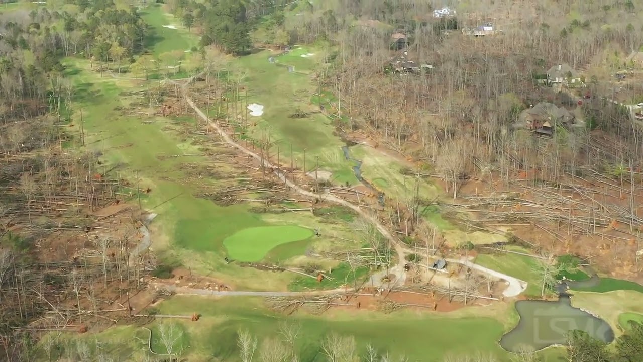 03-26-2021 Shoal Creek, AL  Tornado Damage Shoal Creek Golf Club Community