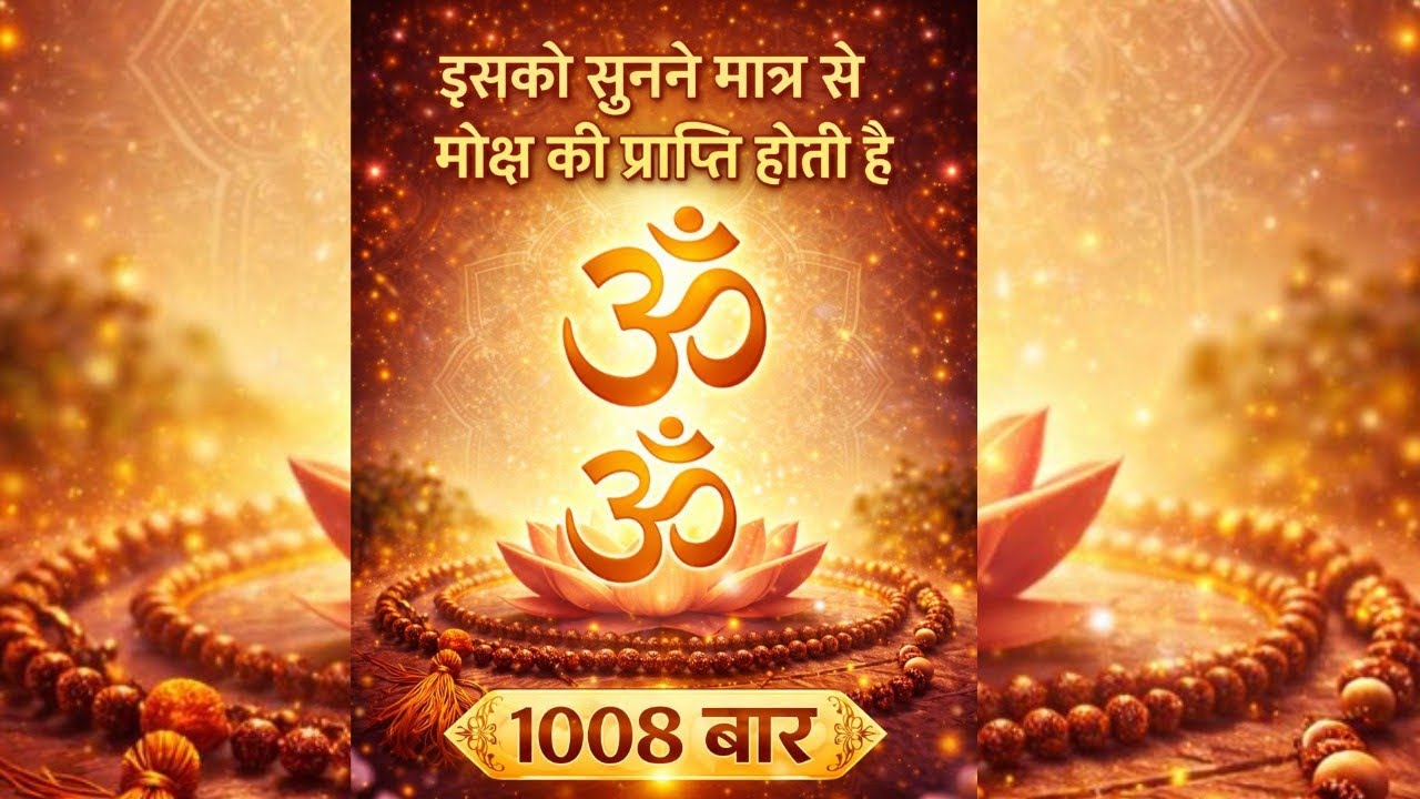 🚩ॐ मंत्र 1008 बार 🔔 | इसे सुनने मात्र से मोक्ष की प्राप्ति होती है | Om Mantra 1008 Times💫🔱