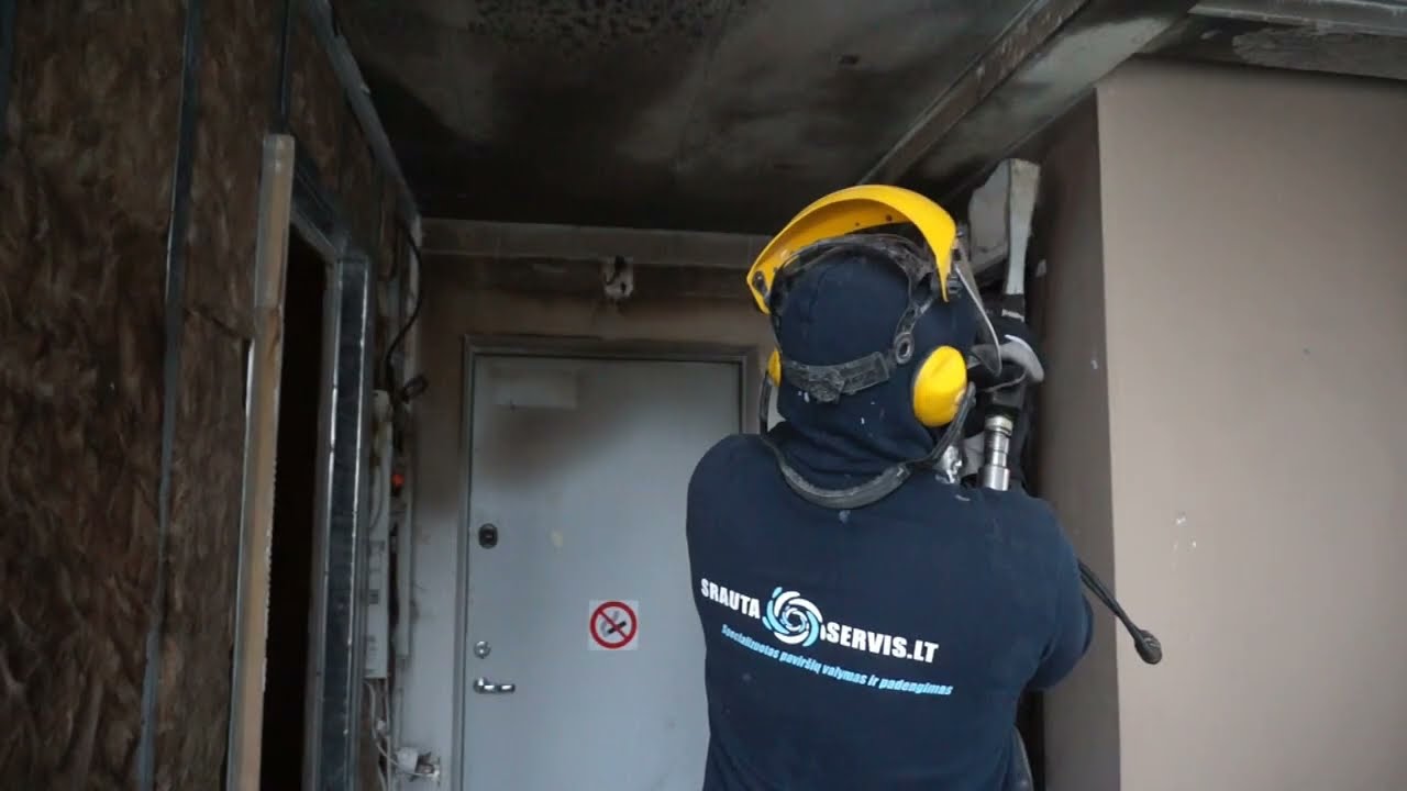 #cleaning #fire #dryice Valymas po gaisro sausu ledu. Kvapo naikinimas. Vilnius. Lietuva - #valymas