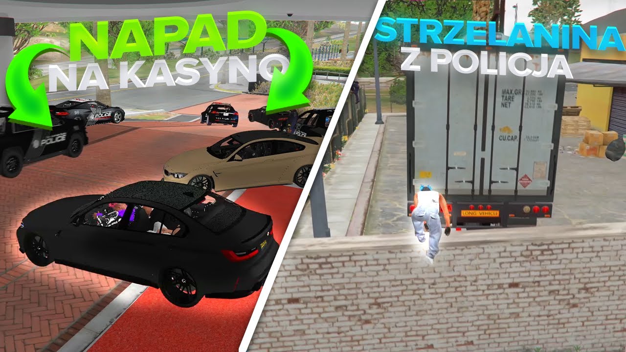 NAPAD NA KASYNO! STRZELANINA Z POLICJĄ ZA 14?!