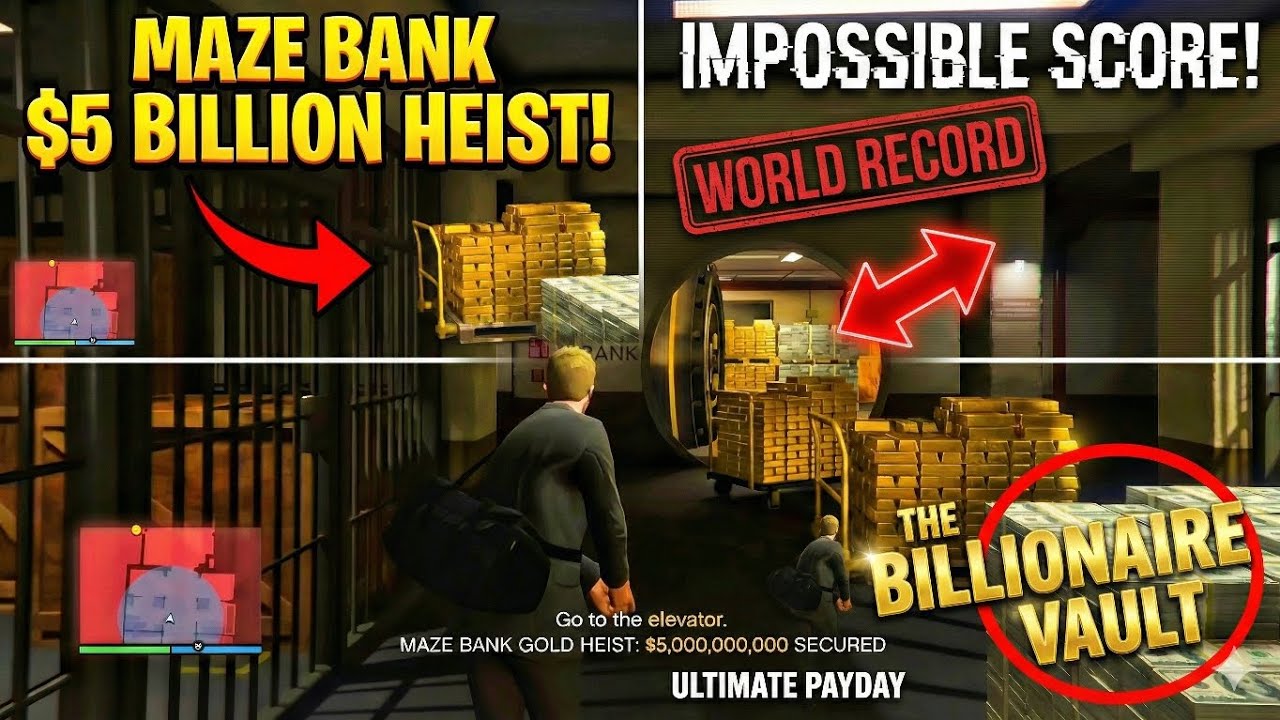 I Broke @TechnoGamerzOfficial  World Record in The Maze Bank Heist!🏦