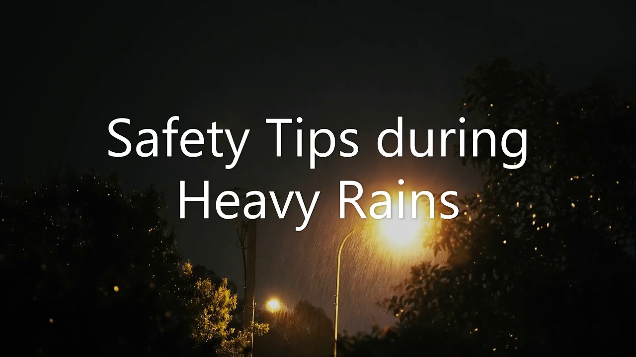Safety tips during Heavy Rain | In English